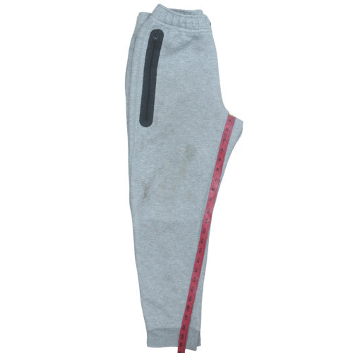 Nike Boys Grey Jogger Sweatpants L 147-158cm Elastic Waist Zip Pocket