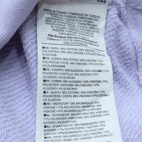 Nike Air Women’s Purple 1/4 Zip Pullover Sweatshirt Size M