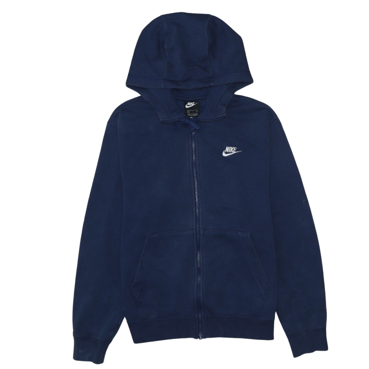 Nike Men's Blue Full Zip Hoodie Small Fleece Sportswear