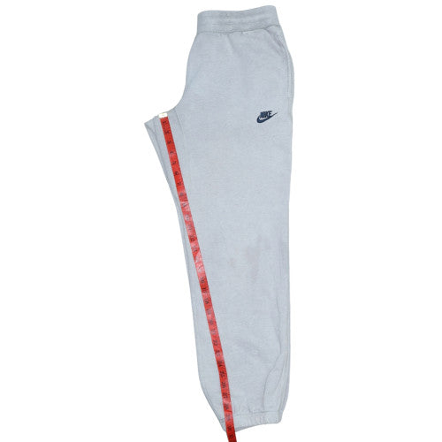 Nike Men's Grey Fleece Sweatpants M Regular Fit Elastic Waist