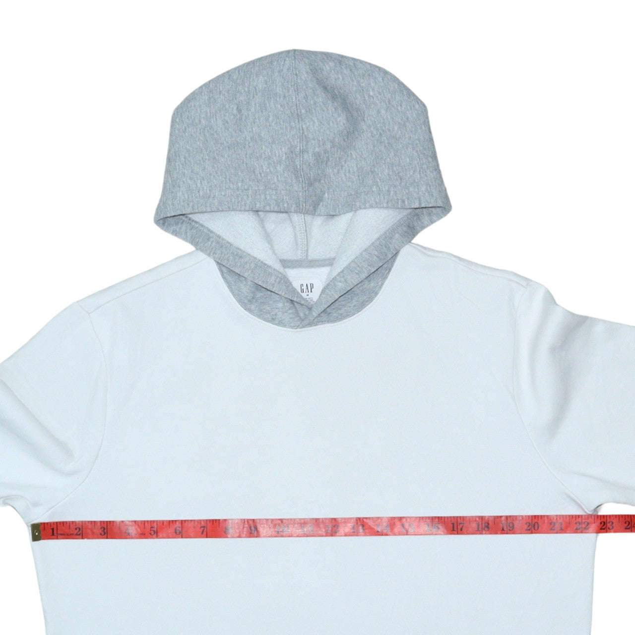 GAP Men’s Grey Pullover Hoodie Size M Cotton Blend Fleece