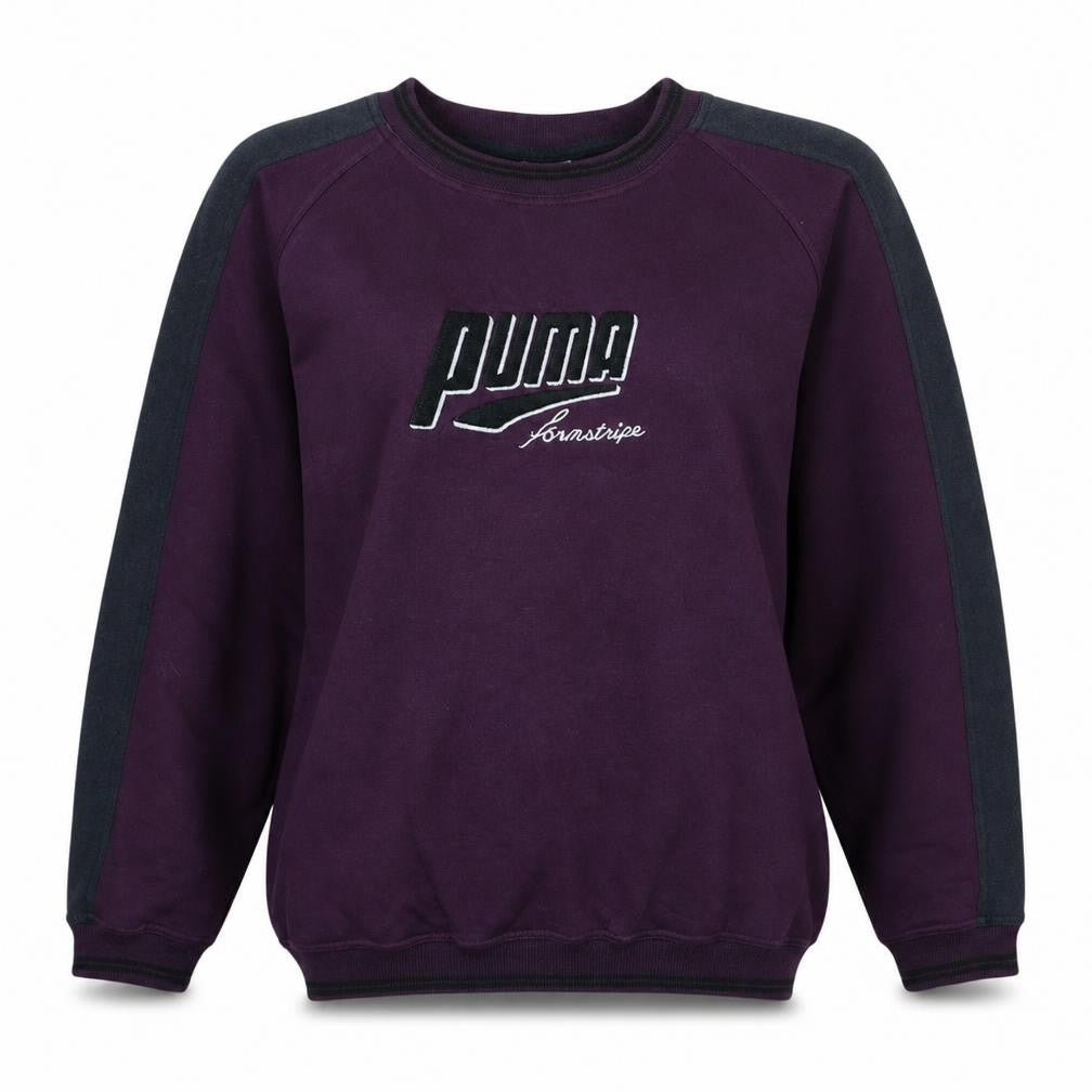 Puma Women’s Purple Crew Neck Pullover Sweatshirt Size L