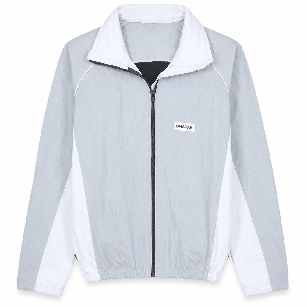 CHAPAK Men's Grey XL Lightweight Fleece Windbreaker Jacket