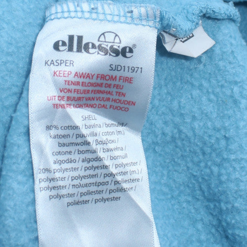 Ellesse Women's Blue Pullover Hoodie Medium Cotton Blend Casual