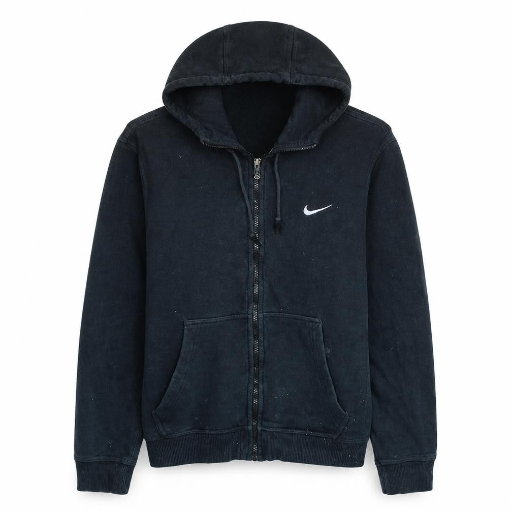 Nike Women's Black Full Zip Hoodie Size S Cotton Blend