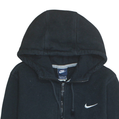 Nike Women's Black Full Zip Hoodie Size S Cotton Blend