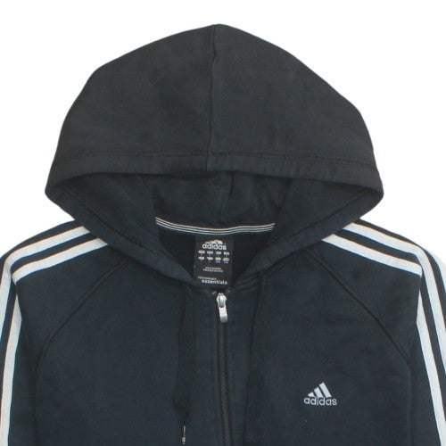 Adidas Men's Black Full Zip Hoodie L Fleece Sportswear