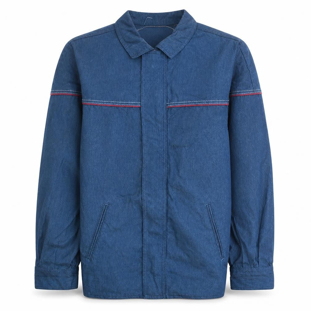 Guemene Confection Men's Blue Cotton Blend Mid-Length Jacket Size 46