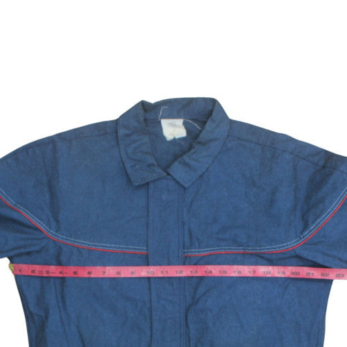 Guemene Confection Men's Blue Cotton Blend Mid-Length Jacket Size 46