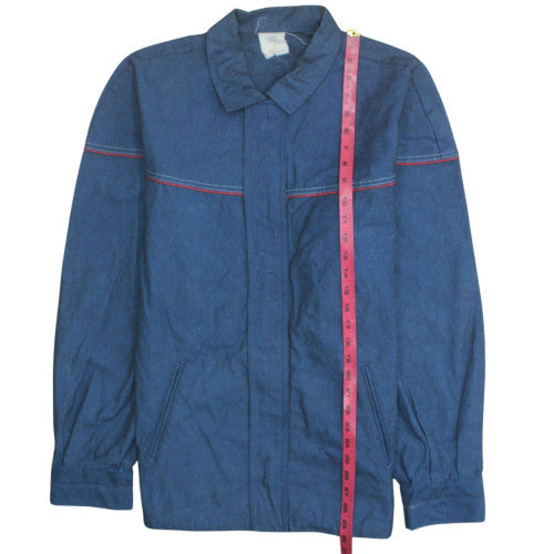 Guemene Confection Men's Blue Cotton Blend Mid-Length Jacket Size 46