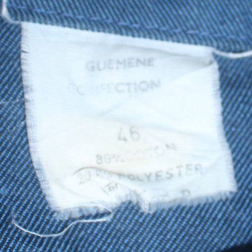 Guemene Confection Men's Blue Cotton Blend Mid-Length Jacket Size 46