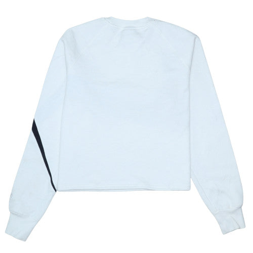 Nike Women's White Black Crew Neck Pullover Sweatshirt M