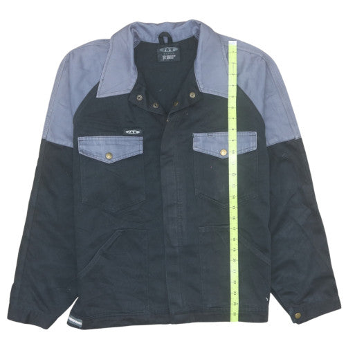 J.A.K Men's Black XL Work Jacket Polyester Cotton Canvas