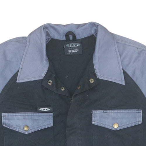 J.A.K Men's Black XL Work Jacket Polyester Cotton Canvas