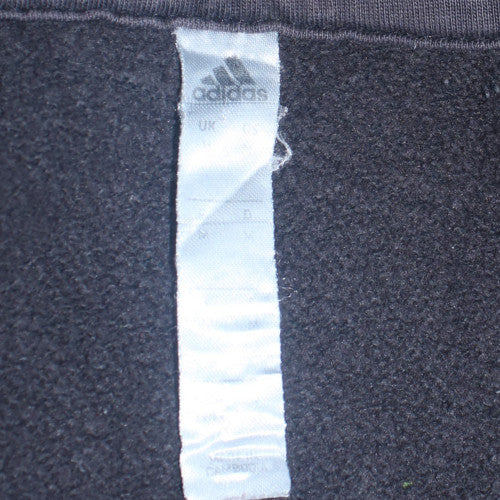 Adidas Men's Black Pullover Hoodie Size S Fleece Sportswear