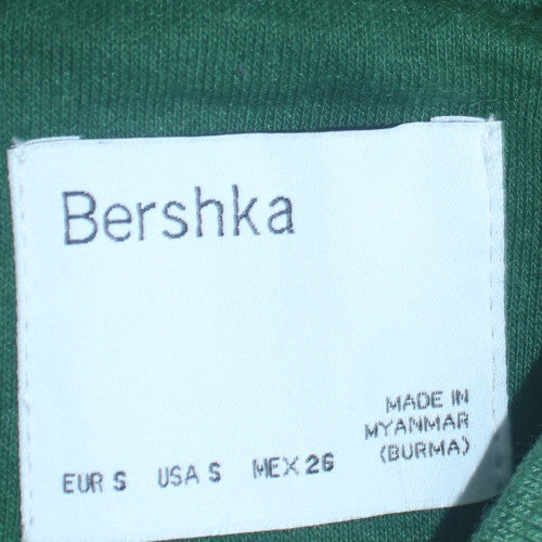Bershka Women's Green Varsity Jacket Size S Casual Short Style