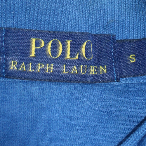 Polo Ralph Lauren Men's Blue Cotton 1/2 Zip Jumper Size S