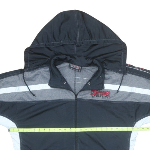 Complices Athletics Men's Black L Full Zip Short Sleeve Hoodie