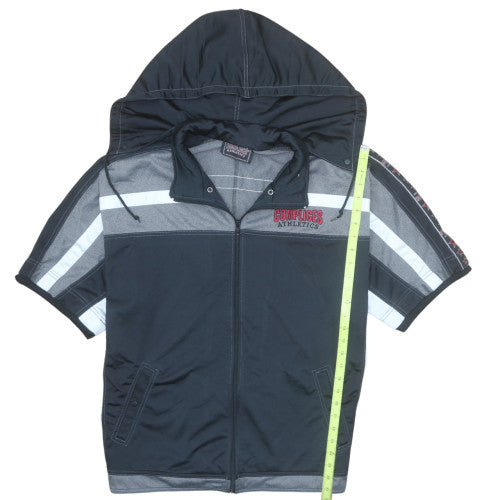 Complices Athletics Men's Black L Full Zip Short Sleeve Hoodie