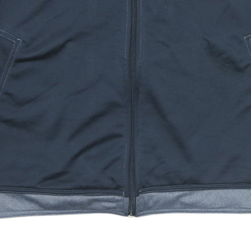 Complices Athletics Men's Black L Full Zip Short Sleeve Hoodie