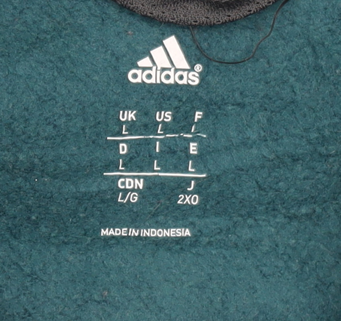 Adidas Men's Blue Full Zip Hoodie Size L Sports Casual