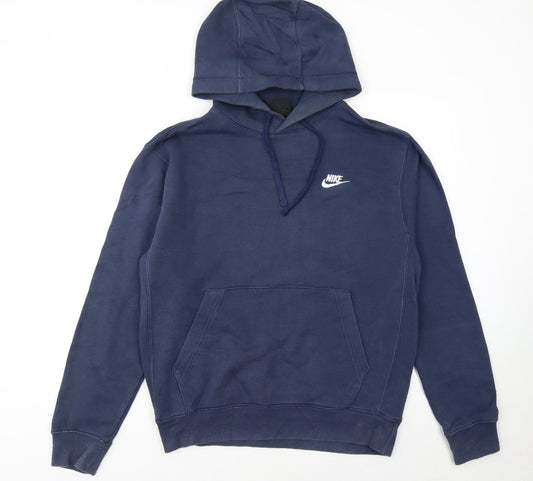 Nike Men's Blue Pullover Hoodie Small Regular Fit Sportswear