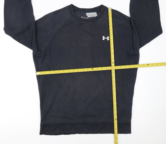 Under Armour Men's Black M Pullover Sweatshirt Crew Neck Fleece
