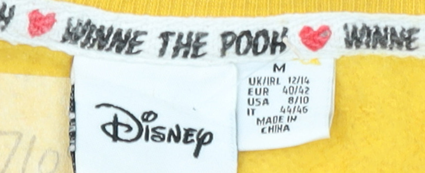 Disney Winnie the Pooh Yellow Women's Medium Pullover Sweatshirt