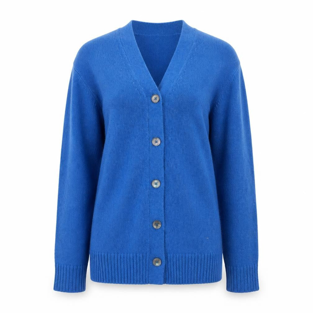 Marks and Spencer Women’s Blue Wool Mohair V-Neck Button Cardigan XS