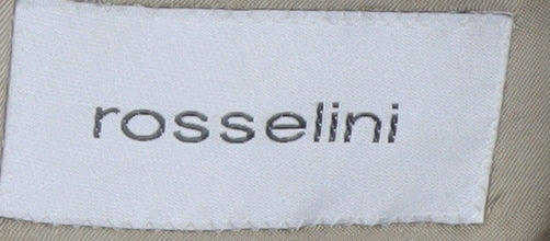 Rosselini Men's Beige Checked Wool Blend Blazer 42R Classic Fit
