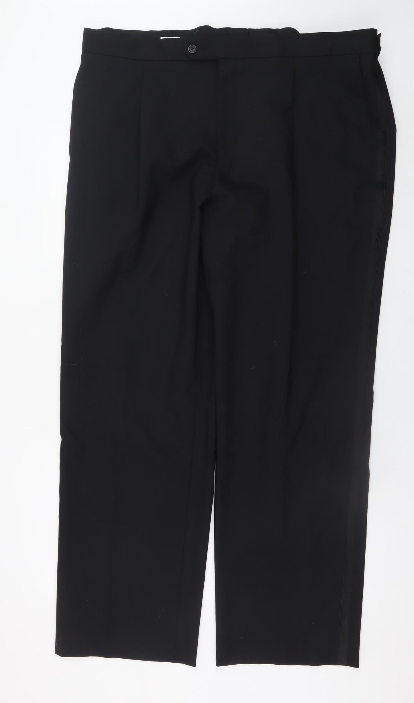 Taylor & Wright Men's Black Wool Blend Dress Pants 44W 31L
