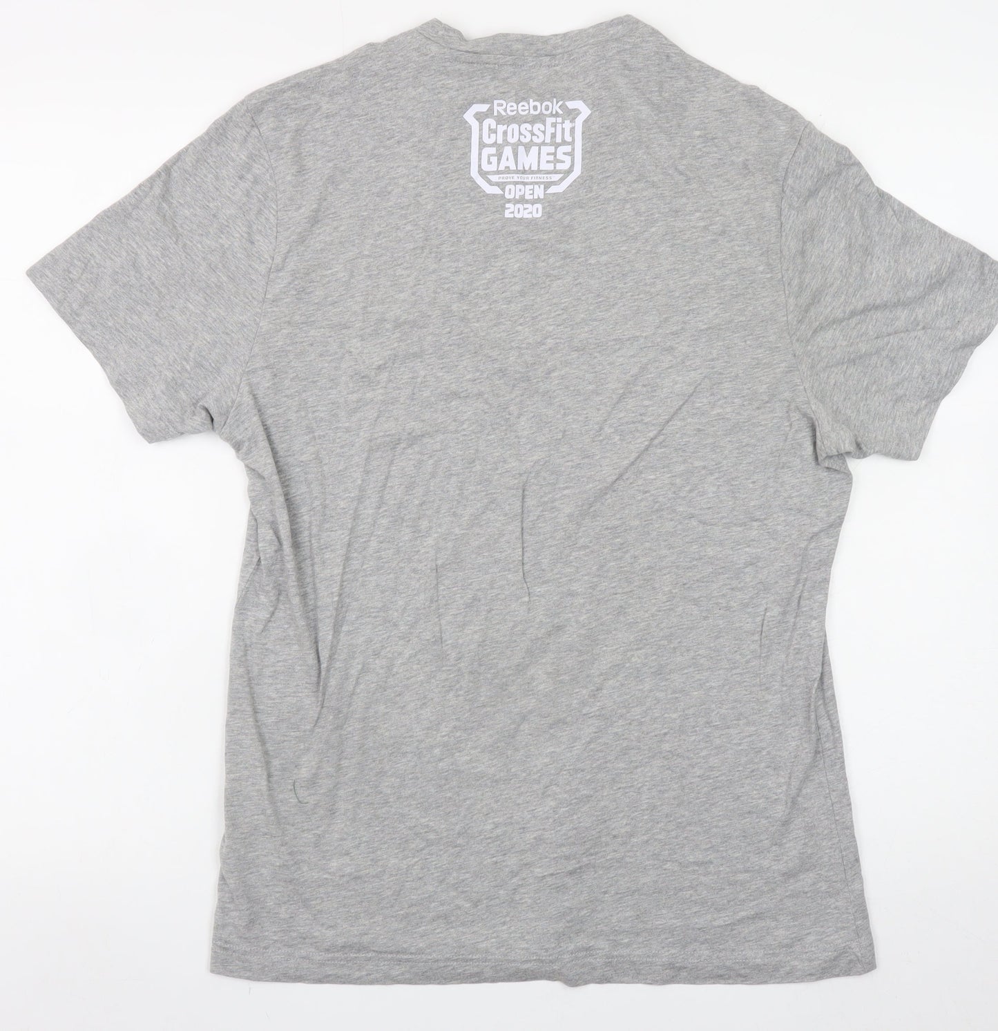 Reebok Men's Grey CrossFit Open 2020 Graphic Crew Neck T-Shirt Size M