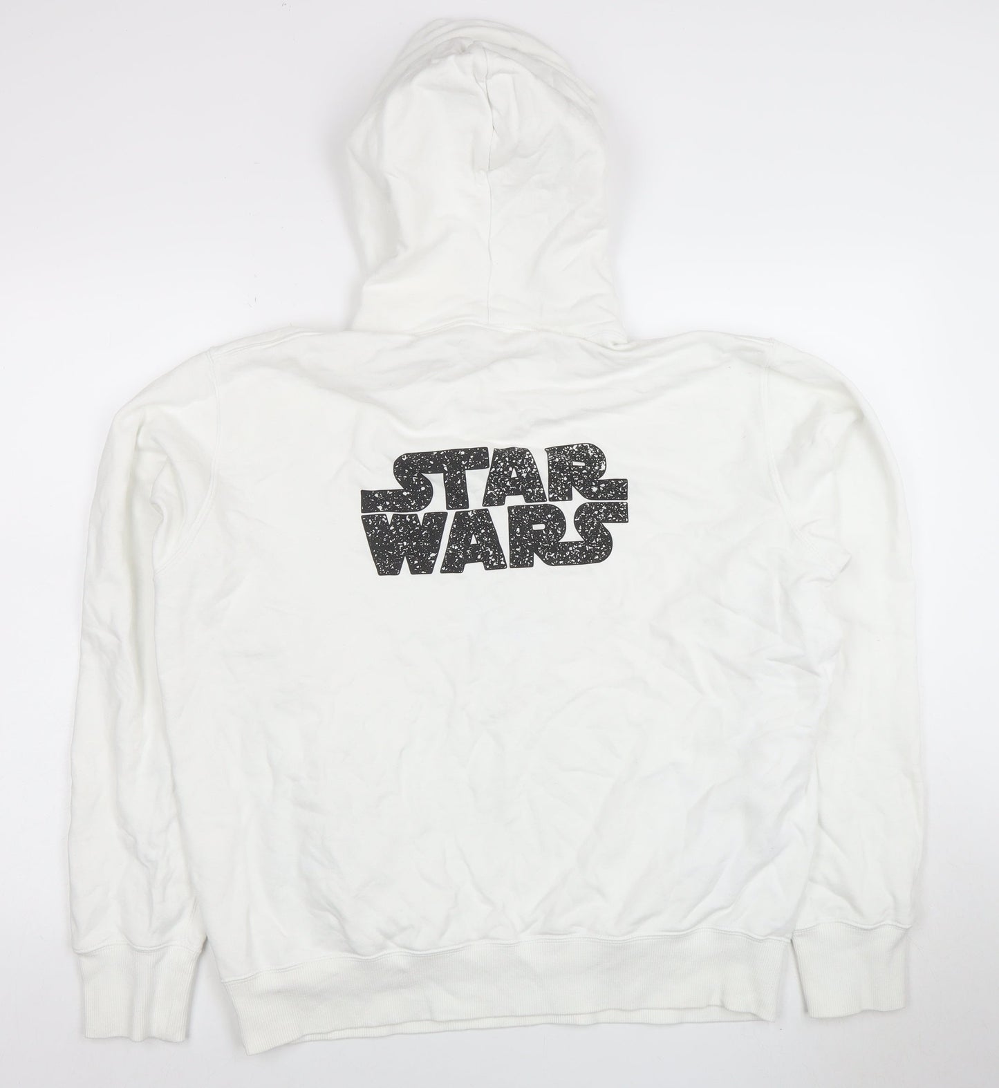 UNIQLO Men’s White Star Wars Graphic Pullover Hoodie Size L