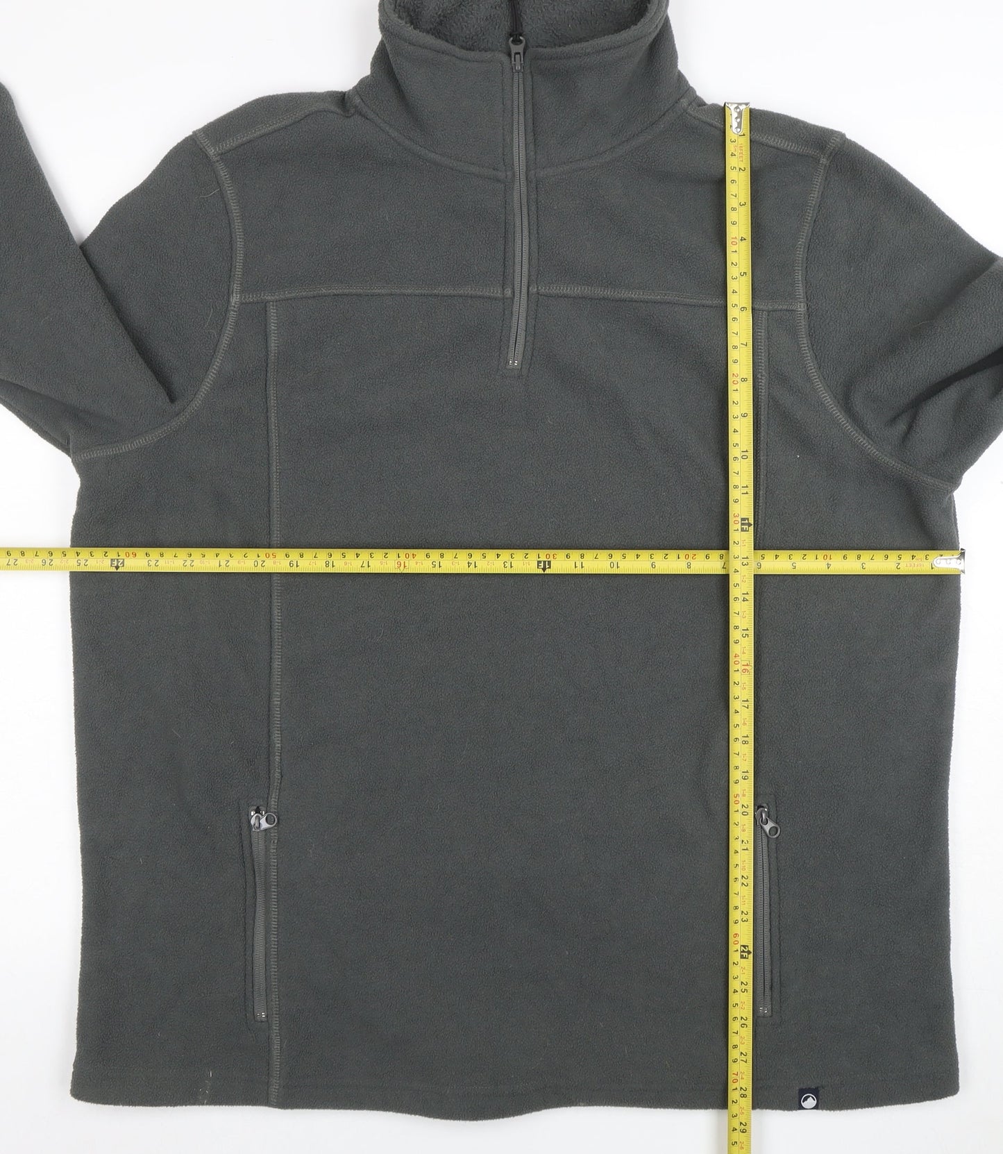 Peter Storm Mens Grey Fleece 1/2 Zip Pullover Sweatshirt L