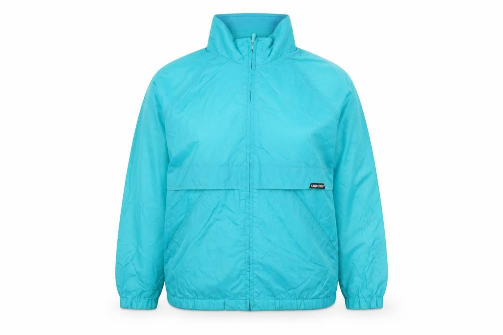 Cabin Creek Women's Blue L Windbreaker Jacket Nylon Full Zip