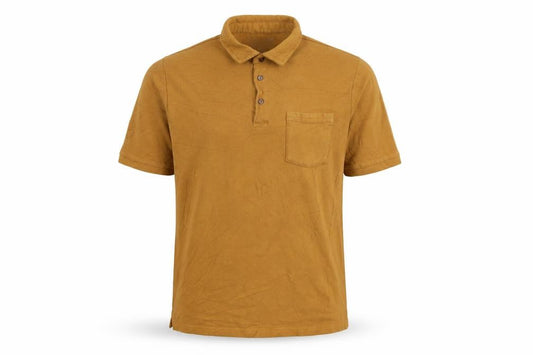 Racing Green Men's Brown Cotton Polo Shirt Size M Short Sleeve