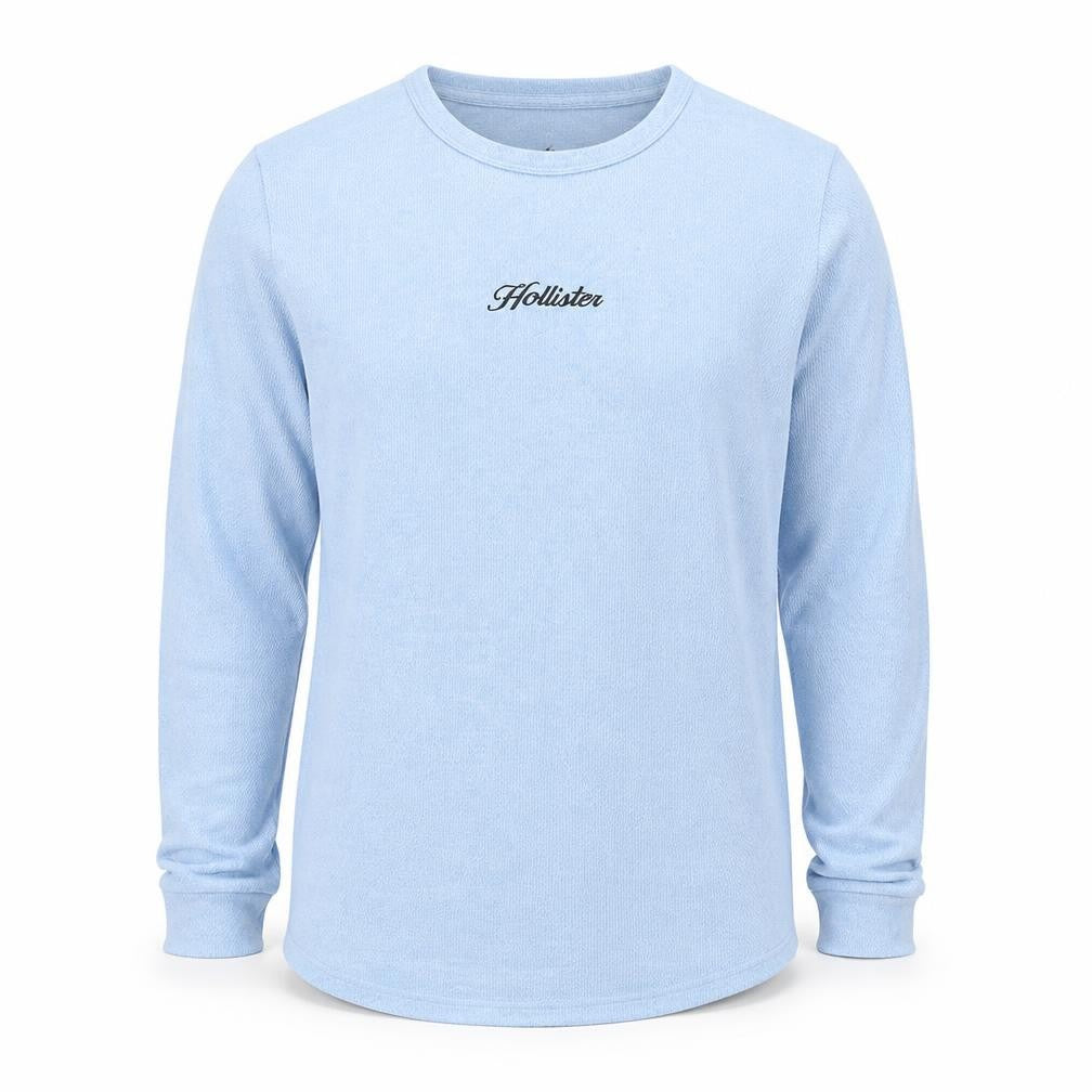 Hollister Men’s Blue Small Crew Neck Lightweight Pullover Sweatshirt