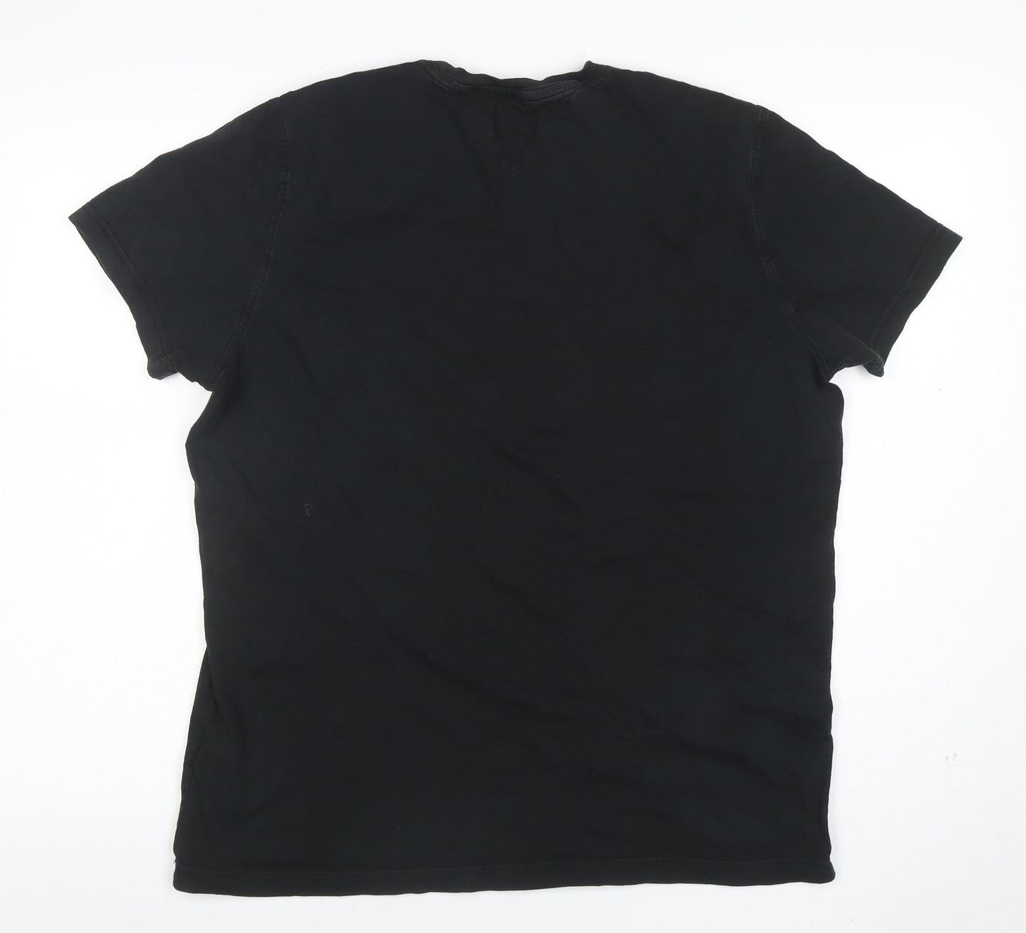 Tommy Hilfiger Denim Men's Black XL Crew Neck Cotton T-Shirt