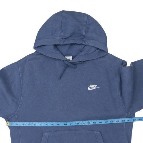Nike Men's Blue Pullover Hoodie Medium Cotton Blend Athletic Sweatshirt