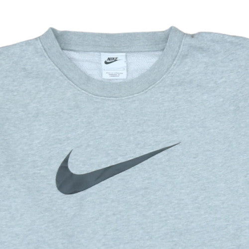 Nike Men's Grey Logo Pullover Sweatshirt Size S Regular Fit