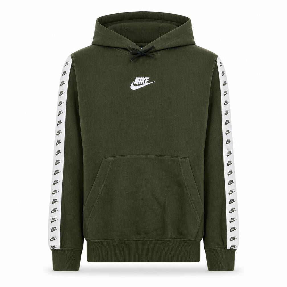 Nike Men's Green Logo Pullover Hoodie Size S Fleece Sweatshirt