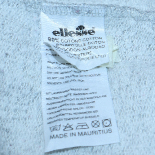 Ellesse Men's Grey Small Crew Neck Pullover Sweatshirt