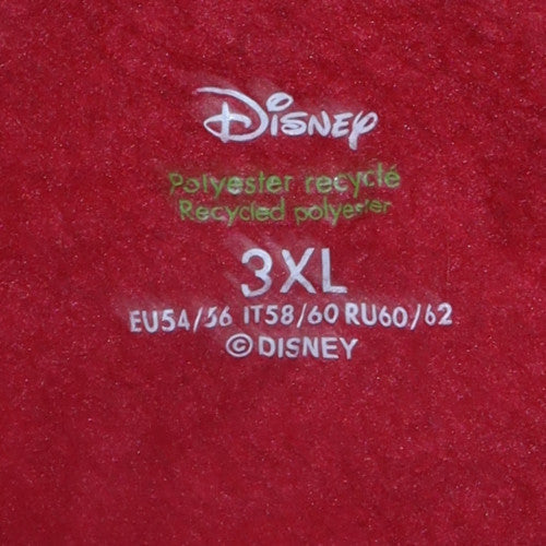 Disney Womens Red 3XL Pullover Sweatshirt with Mickey Print
