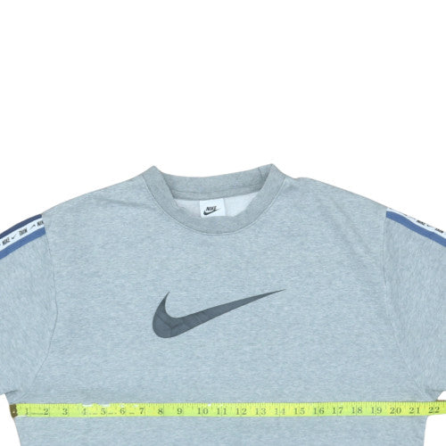 Nike Men's Grey Small Pullover Sweatshirt Crew Neck Sports Fleece