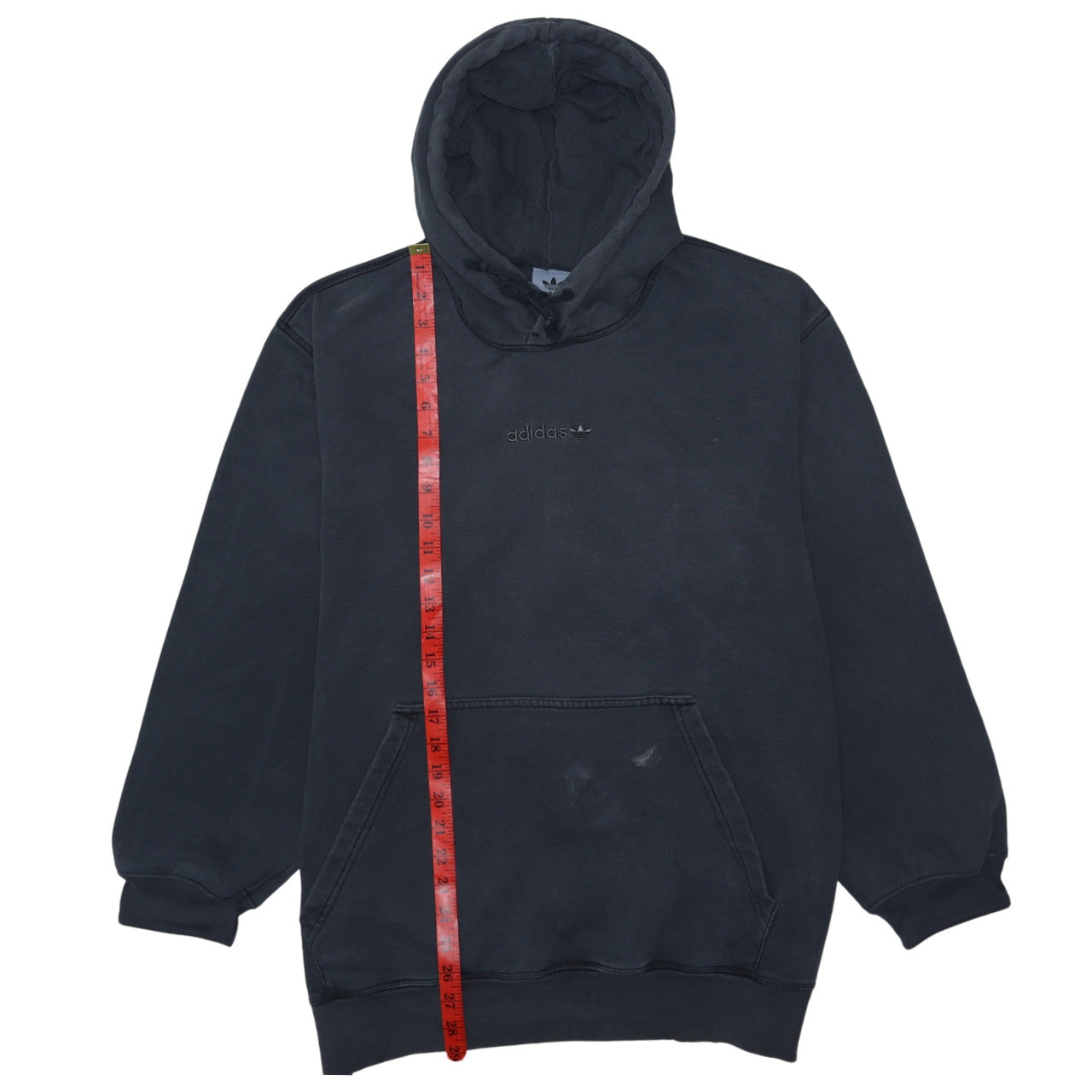Adidas Men's Black Pullover Hoodie Size L Regular Fit Fleece