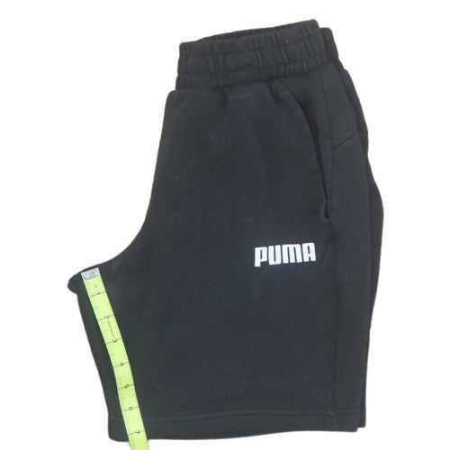 Puma Men's Black Small Athletic Shorts with Elastic Waist