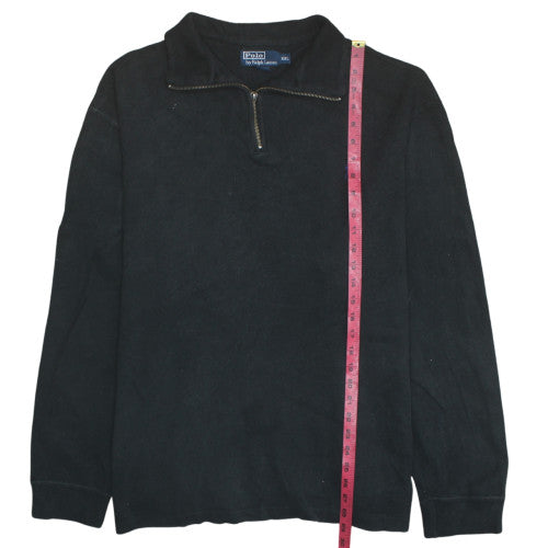 Polo Ralph Lauren Men’s Black 2XL 1/4 Zip Cotton Sweatshirt