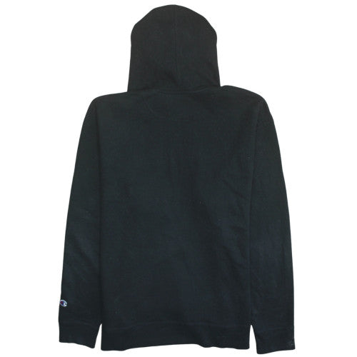 Champion Men's Black XL Pullover Hoodie with Logo Print