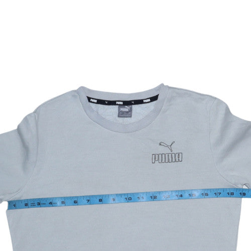 Puma Men's Grey Crew Neck Pullover Sweatshirt Size S