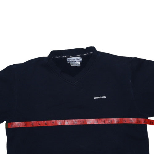 Reebok Unisex Black V-Neck Pullover Sweatshirt S